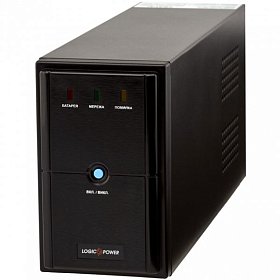 ІБП LogicPower LPM-U1250VA, Lin.int., AVR, 3 x евро, USB, метал