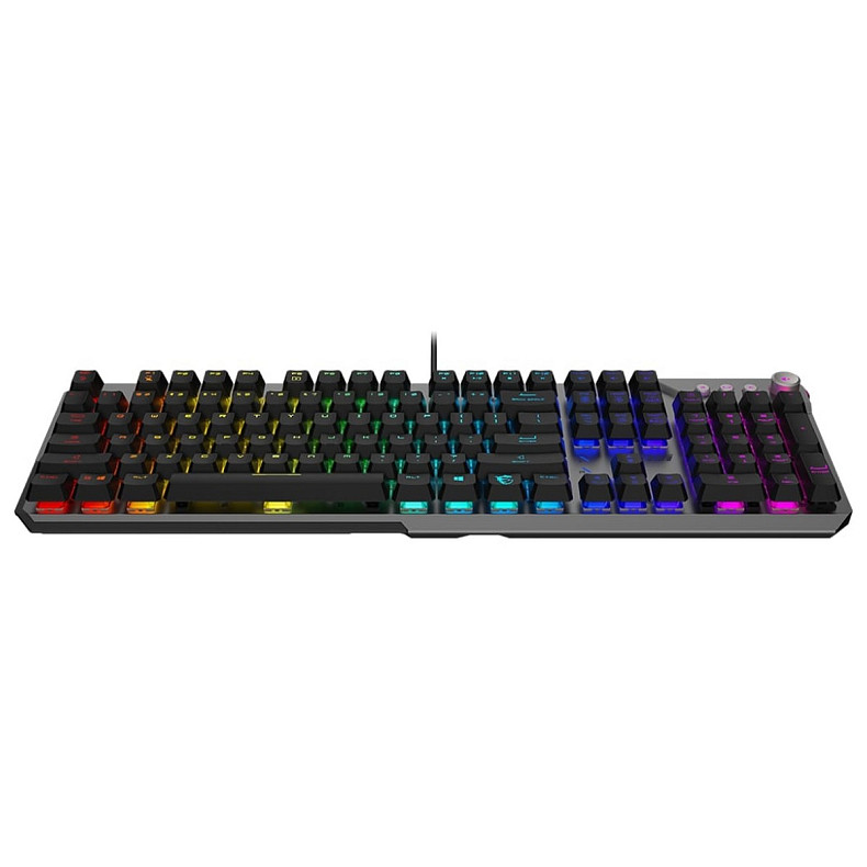 Клавіатура MSI STRIKE 600 SILENT UA 104key, Kailh Midnight Pro Silent Tactile, USB-A, EN/U