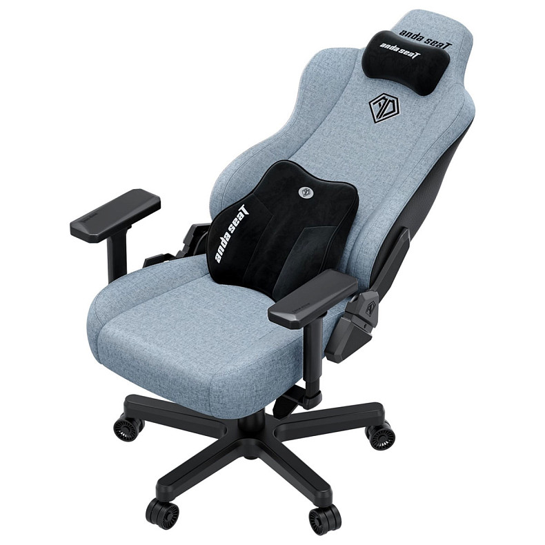Крісло ігрове Anda Seat Kaiser 3E XL Gray Blue Fabric