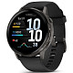 Смарт-годинник GARMIN Venu 4 45 mm Slate with Black Silicone Band (010-03014-00)