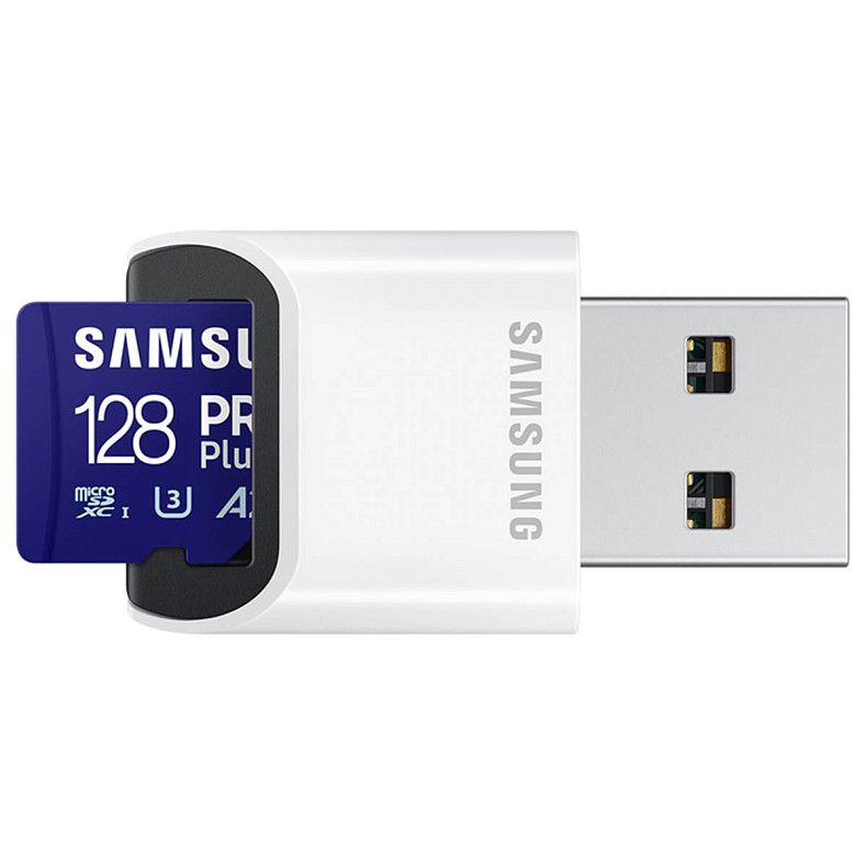 Карта пам'яті SAMSUNG MICRO SDXC PRO+ 128GB W/READER MB-MD128SB/WW
