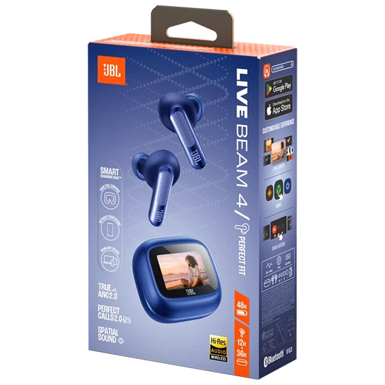 Наушники TWS JBL Live Beam 4 Blue (JBLLIVEBEAM4BLU)