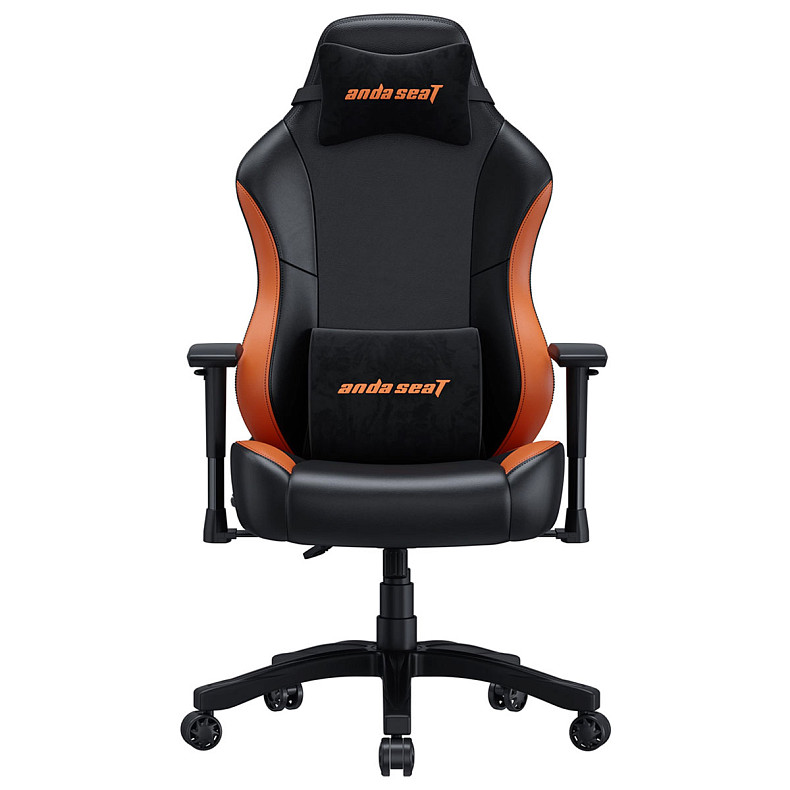 Крісло ігрове Anda Seat Luna Color Size L Black/Orange PVC