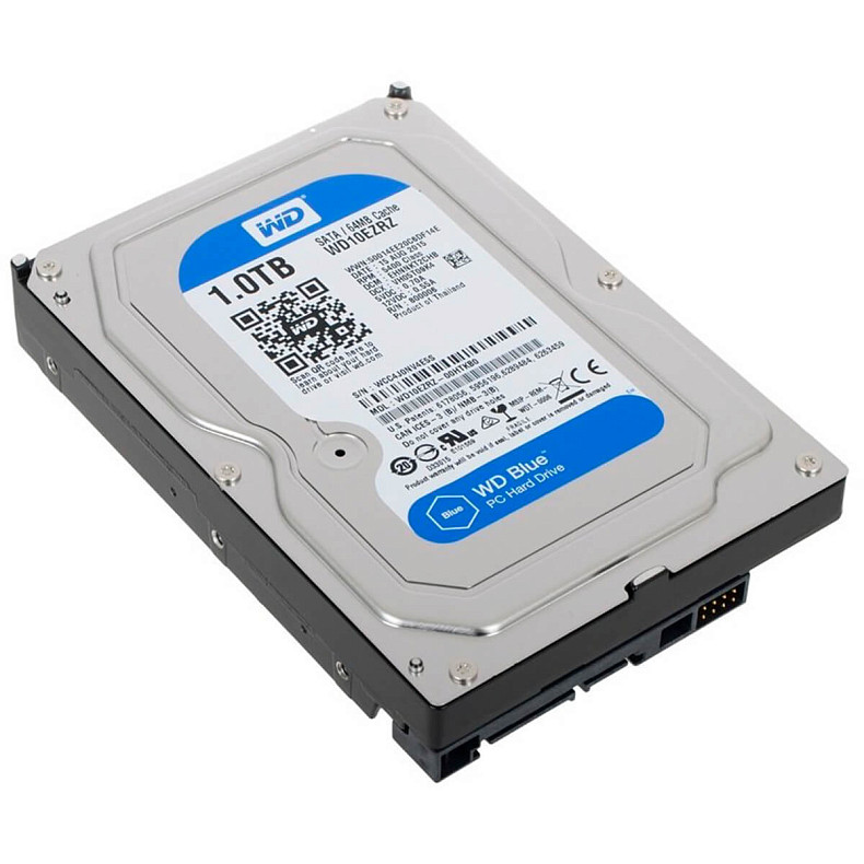 Жесткий диск WD 1.0TB Blue 5400rpm 64MB (WD10EZRZ)