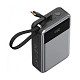 УМБ Acefast 20000mAh 65W PD,QC3.0 USB-A+USB-C In/Out,build-in cable M21 Black-Gray