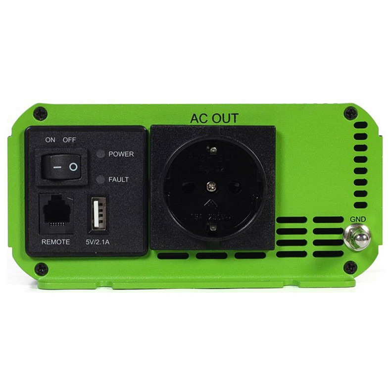 Автомобільний інвертор Energenie на 500 Вт (1000Вт пиков), чиста синусоїда (EG-PWC-PS500-01)