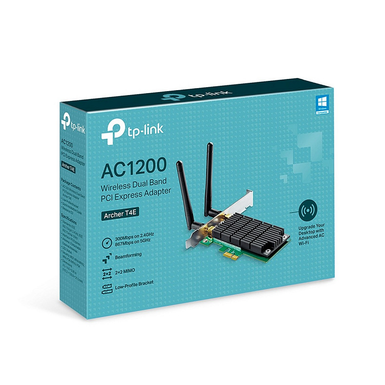 WiFi-адаптер TP-Link Archer T4E AC1200, PCI Express, Beamforming