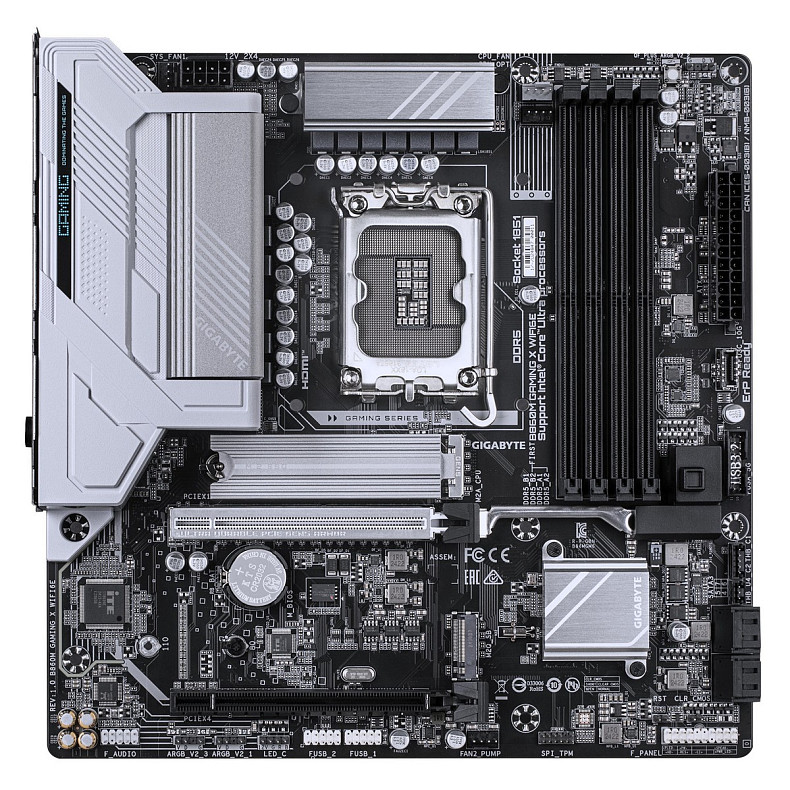 Материнская плата GIGABYTE B860M GAMING X WIFI6E s1851 B860 4xDDR5 M.2 Wi-Fi BT HDMI DP Type-C mATX