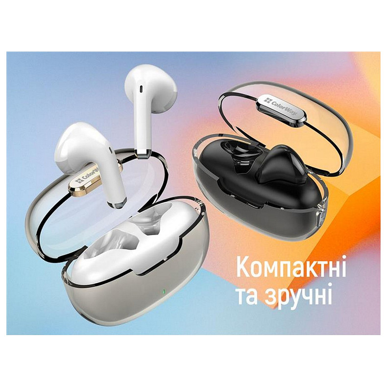 Наушники СolorWay Slim TWS-2 Earbuds White (CW-TWS2WT)