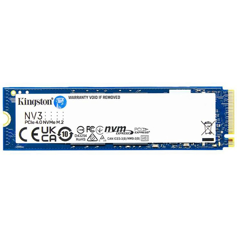 SSD диск 500GB M.2 NVMe Kingston NV3 M.2 2280 PCIe Gen4.0 x4 (SNV3S/500G)