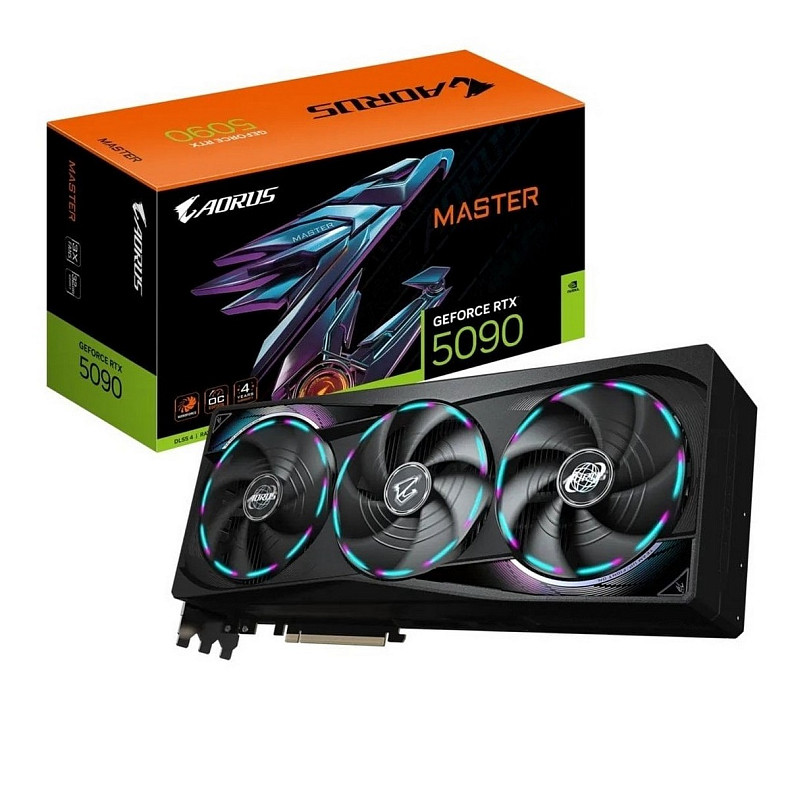 Відеокарта Gigabyte Aorus Master RTX 5090 32GB GDDR7 (GV-N5090AORUS M-32GD)