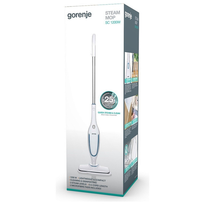 Пароочиститель напольный Gorenje SC1200W