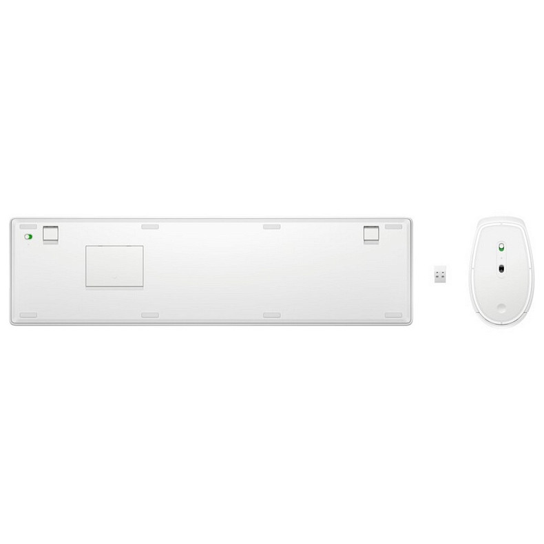 Комплект клавиатуры и мыши НР 650, WL, EN/UK, белый