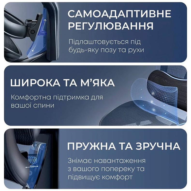 Крісло офісне з підставкою для ніг Sihoo DORO C300 Pro Mesh Black