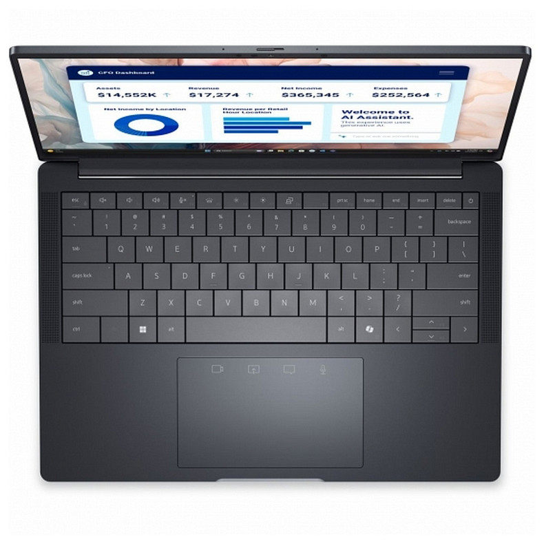 Ноутбук Dell Pro 14 Premium 14" QHD+ OLED Touch, Intel U7-268V, 32GB, F512GB, UMA, Win11P, черный