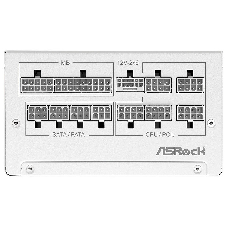 Блок питания ASRock SteelLegend White SL-1000GW ATX 3.1 135mm, 80+ Gold, Fully Modular