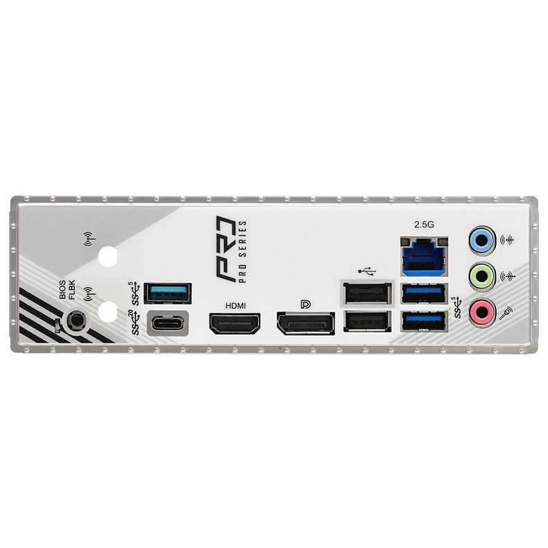 Материнська плата AsRock B860M Pro RS (1851/B860, 4*DDR5, PCIex16, HDMI/DP, 4xSATA, 3xM.2, 2.5Glan, 7.1ch, mATX)