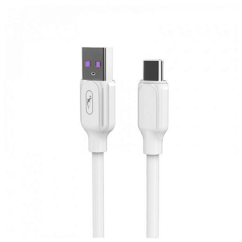 Кабель SkyDolphin S56T Super Fast USB - Type-C (M/M), 1 м, White (SDUSB-000572)