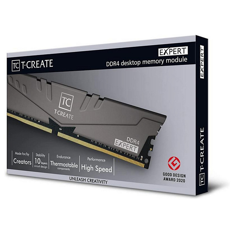 ОЗУ Team DDR4 2x8GB 3200 MHz T-Create Expert Gray (TTCED416G3200HC16FDC01)