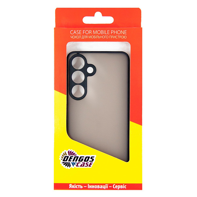 Чохол-накладка Dengos Matt для Samsung Galaxy S24 SM-S921 Black (DG-TPU-MATT-146)
