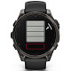 Спортивний годинник GARMIN Fenix 8 47mm AMOLED Sapphire Carbon Gray DLC Titanium with Black Silicone Band