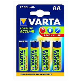 Аккумулятор Varta Rechargeable Accu AA/HR06 NI-MH 2100 mAh BL 4шт