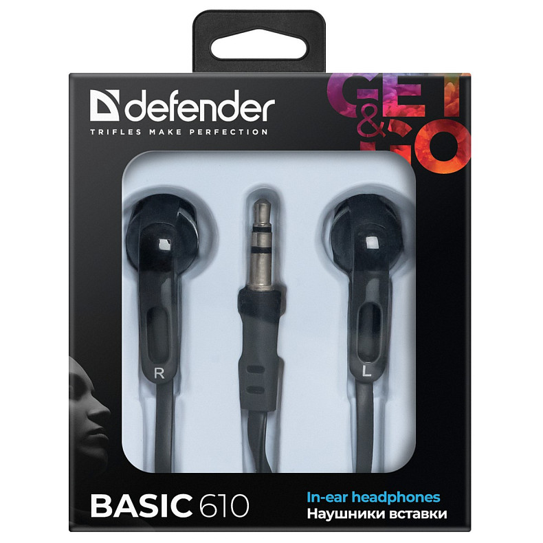 Наушники Defender Basic 610 Black