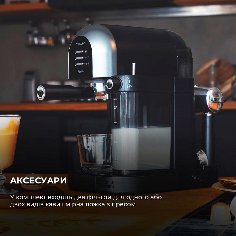 Кофеварка рожковая/капсульная CECOTEC Power Instant-ccino 20 Chic Serie Nera