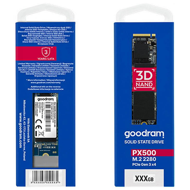 SSD диск Goodram PX500 G.2 1 TB (SSDPR-PX500-01T-80-G2)