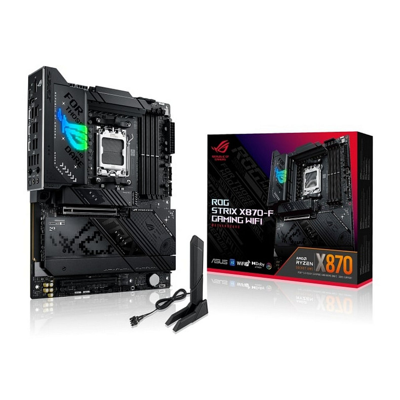 Материнская плата ASUS ROG STRIX X870-F GAMING WIFI sAM5 X870 4xDDR5 M.2 HDMI DP WiFi BT ATX