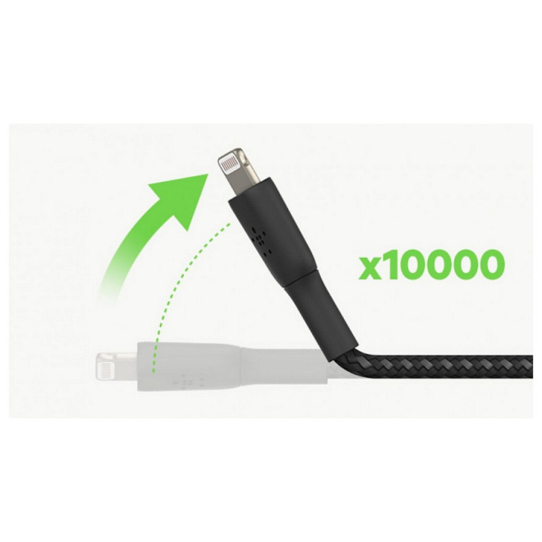 Кабель Belkin USB-A - Lightning, BRAIDED, 2m, black