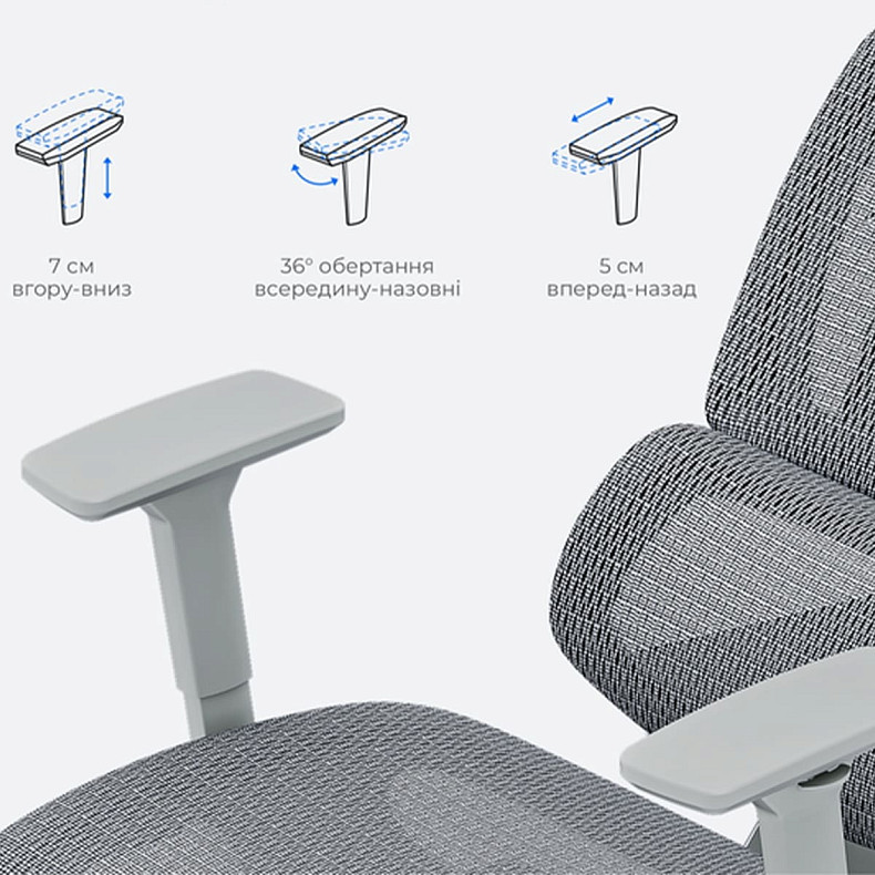 Кресло игровое Anda Seat X-Air Mega Size XL Mesh Gray Twilight