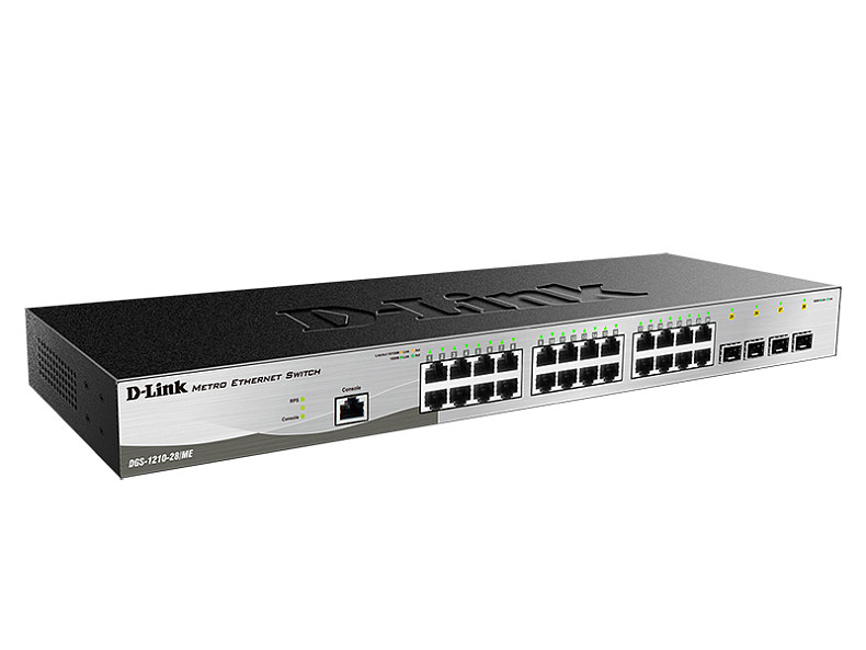 Комутатор DLINK DGS-1210-28/ME/P/B