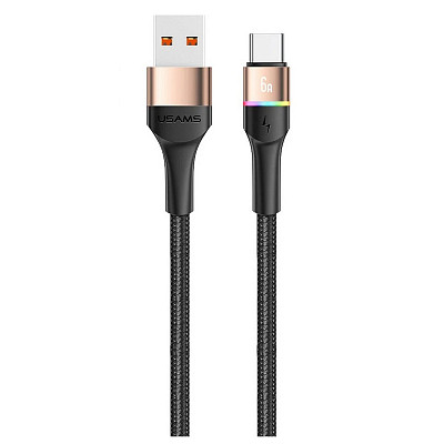Кабель Usams US-SJ536 USB-USB Type-C, 1.2 м, Gold (SJ536USB02)