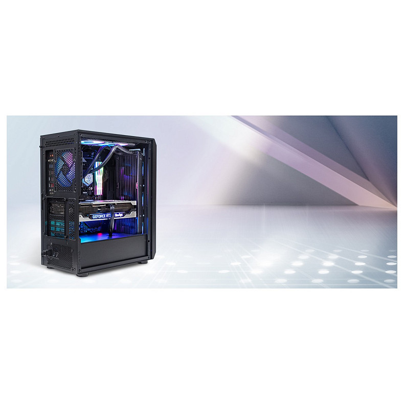 Корпус SilverStone SilverStone FARA FA511Z-BG, без БП, 2xUSB3.0, 3x120mm ARGB fan, TG Side Panel