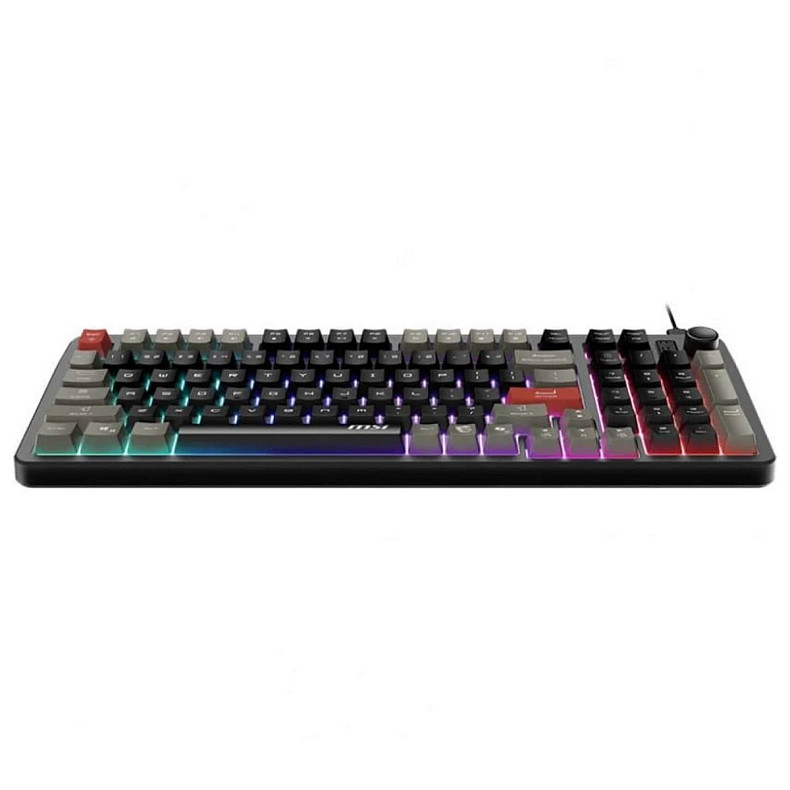Клавиатура мембранная MSI FORGE GK110 UA 98key, USB-A, EN/UKR/RU, LED, черный