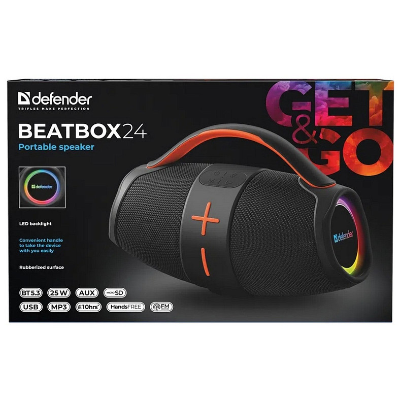 Портативная колонка Defender Beatbox 24 Black (65324)