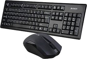 Комплект (Клавіатура, Миша) бездротовий A4Tech 3000N Black USB