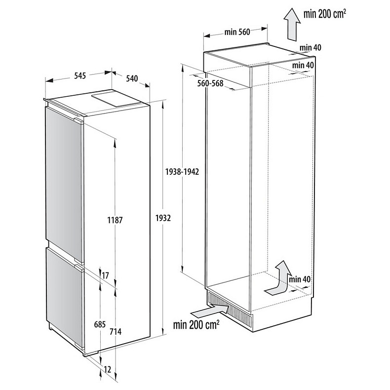 Холодильник Gorenje NRKI519E82WF
