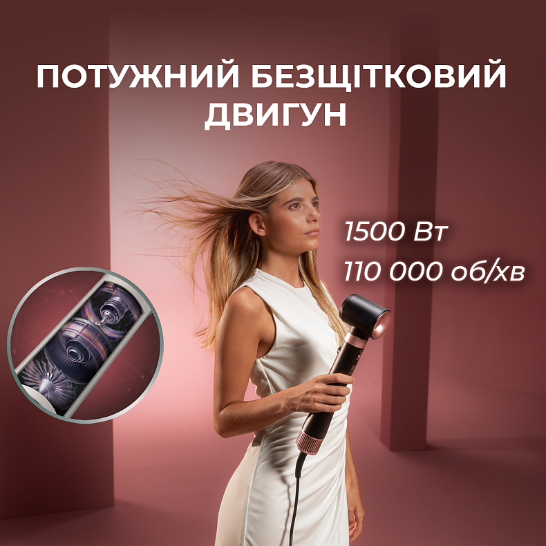 Стайлер CECOTEC Bamba CeramicCare 8in1 AirGlam Gyro Champagne 