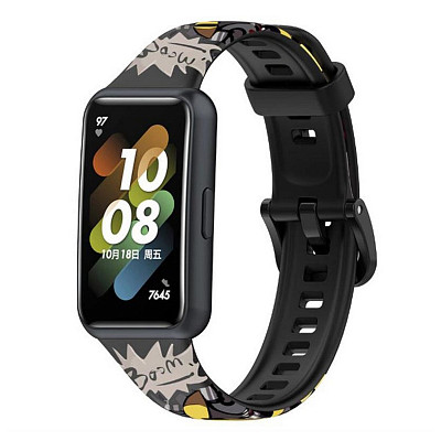 Ремешок BeCover Modern Style для Huawei Band 7/Honor Band 7 Pikachu (709452)