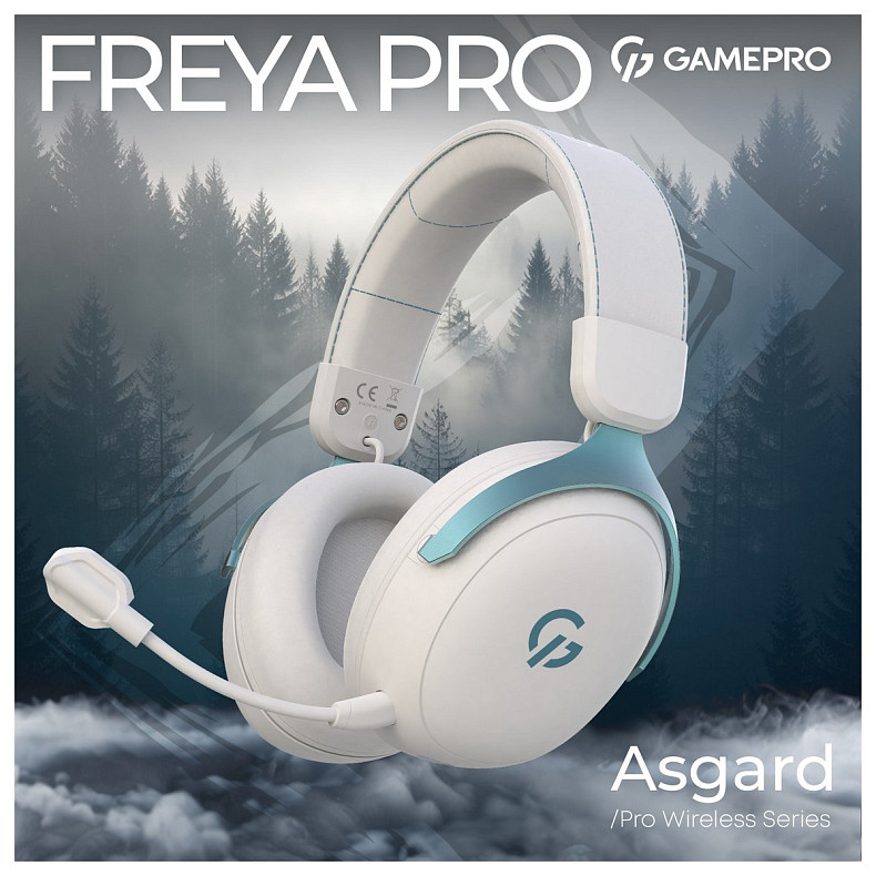 Гарнітура GamePro Asgard Freya Pro White-Blue (HSW201WB)