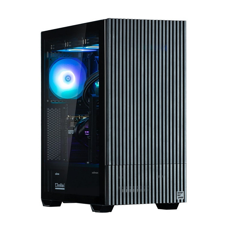 Корпус Zalman Z10 DS, без БЖ, 2xUSB3.0, 1хUSB Type-C, 2х120мм, 1x120мм ARGB, TG Side Panel, ATX, Mon