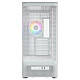 Корпус Modecom VOLCANO AQ400 ARGB MIDI SIDE LCD 6,2”, 4x120mm fans WHITE без БЖ ATX