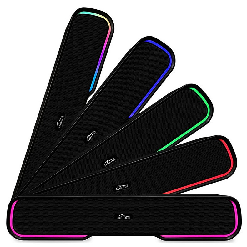 Акустична система 2.0 Media-Tech Bluetooth Soundbar PHANTOM BT 10Вт., LED Light