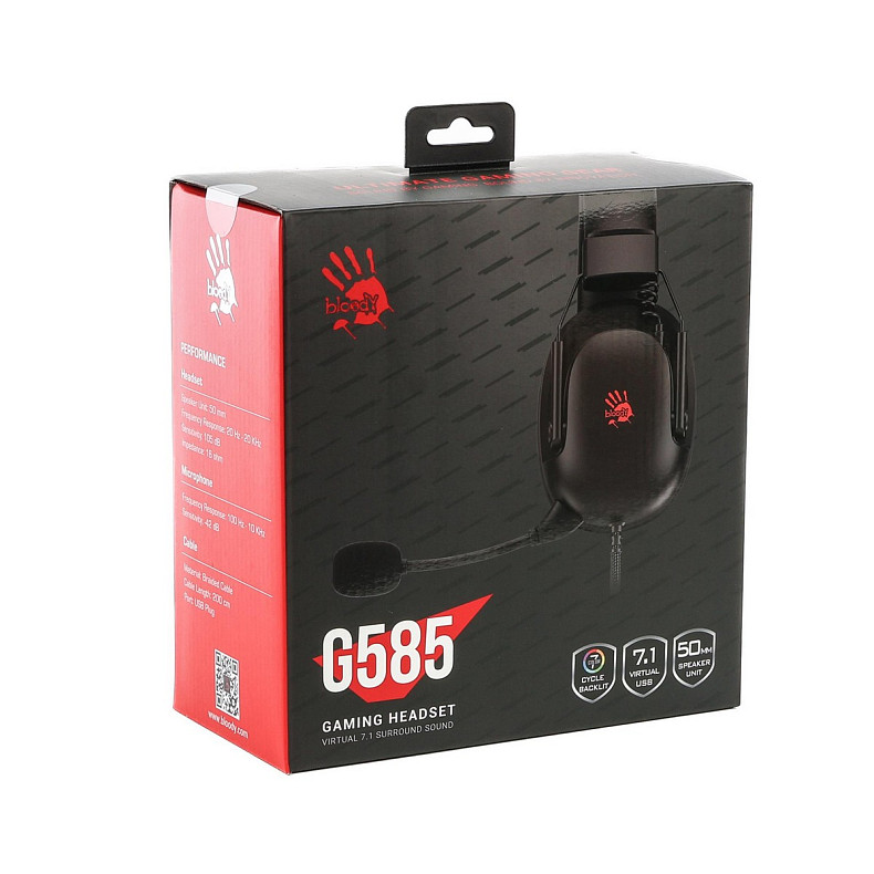 Гарнітура Bloody G585 Black