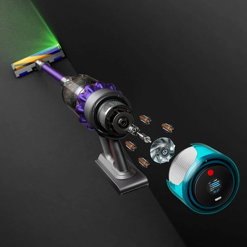 Пилосос 2в1 (вертикальний + ручний) Dyson Gen5detect Absolute Nickel/Purple (446989-01)