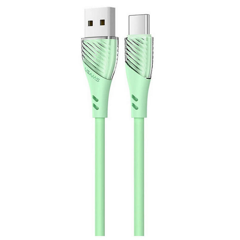 Кабель Usams US-SJ494 USB - USB Type-C, 1 м, Green (SJ494USB02)