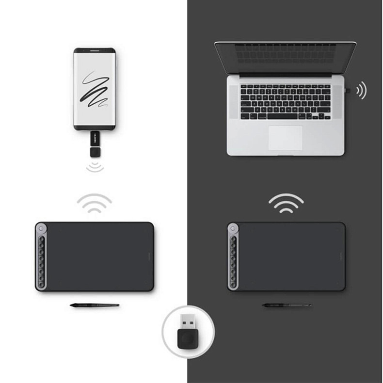 Графический планшет Huion Inspiroy Dial Q620M