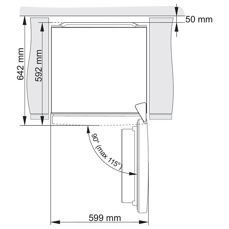 Холодильник з нижн. мороз. камерою Gorenje NRK6202AC4, 200х60х60см, 2 двері, 235( 96)л, А+, NoFrost+